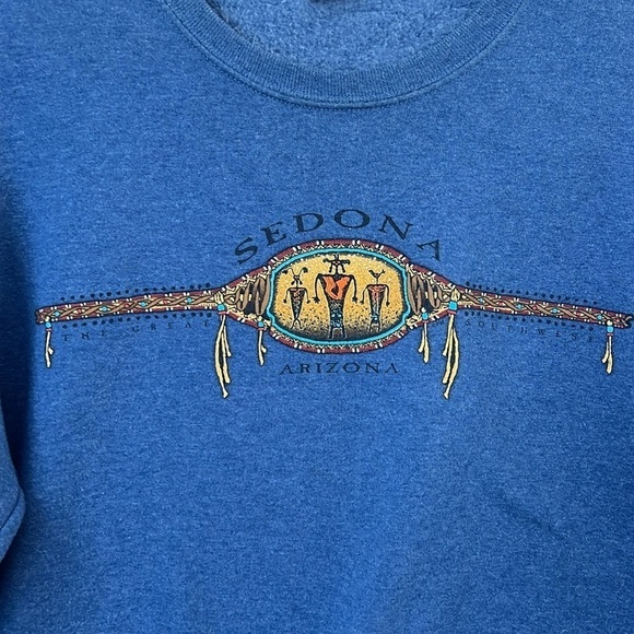 Vintage Jerzees Sedona Arizona Southwest Style Sweatshirt‎ Sz S ◼️ - Picture 2 of 4